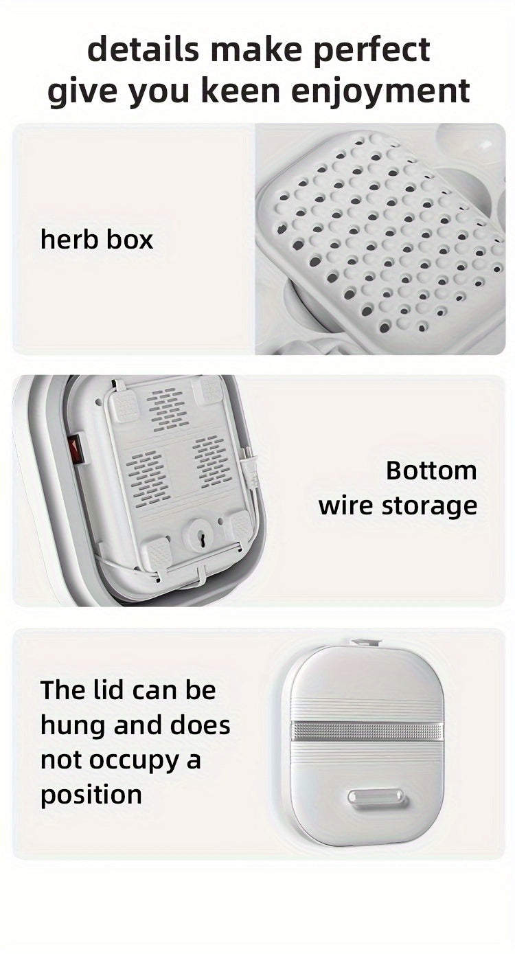 Foldable Foot Spa Bath Massager With Smart Heating, 4 Corn Rollers, Foot Massager For Home Spa Use