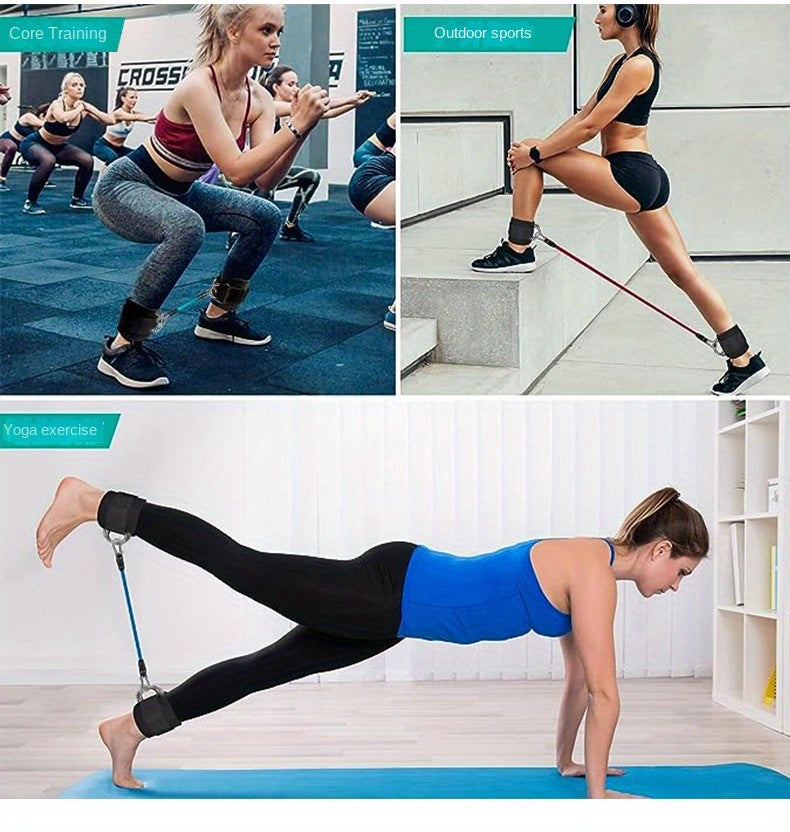 Buttocks with gantry, hip lift, ankle resistance, elastic trainer, ankle ring, hip leg tension rope, shaping and slimming