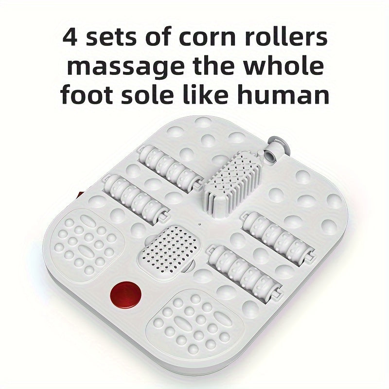 Foldable Foot Spa Bath Massager With Smart Heating, 4 Corn Rollers, Foot Massager For Home Spa Use