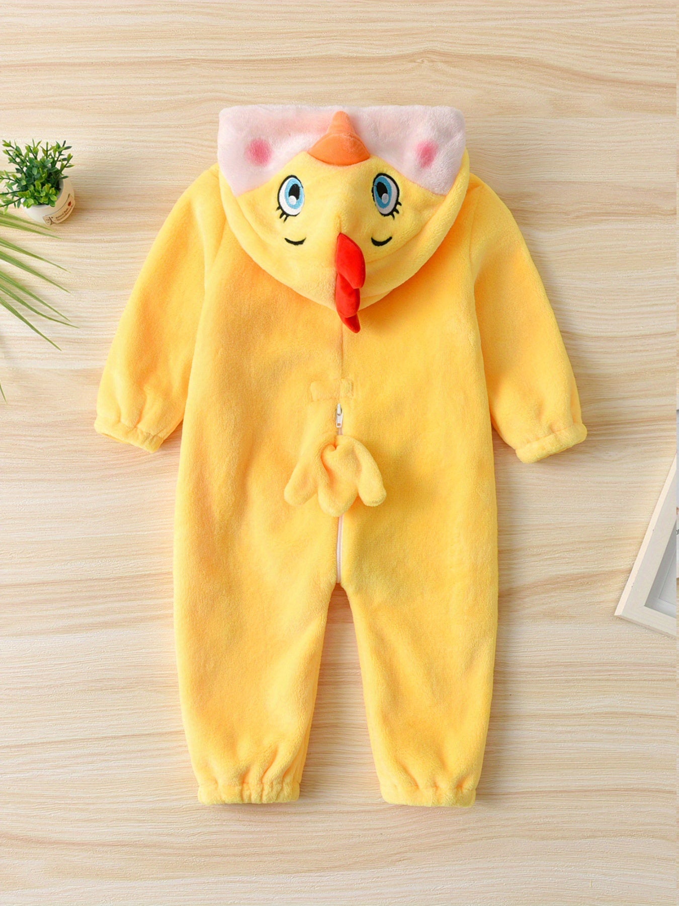 Super Cute Animal Style Bodysuit - Baby's Winter Autumn Warm Hooded Romper For Party Performance