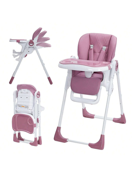 Baby High Chairs,Multifunctional Infant Highhairs with Adjustable Height and Recline Foldable Baby High Chair with Removable Tray Easy Clean