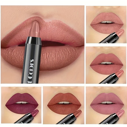 Matte Lipstick, Easy Coloring Lipliner, Durable Easy Coloring Moisturizing Lipstick