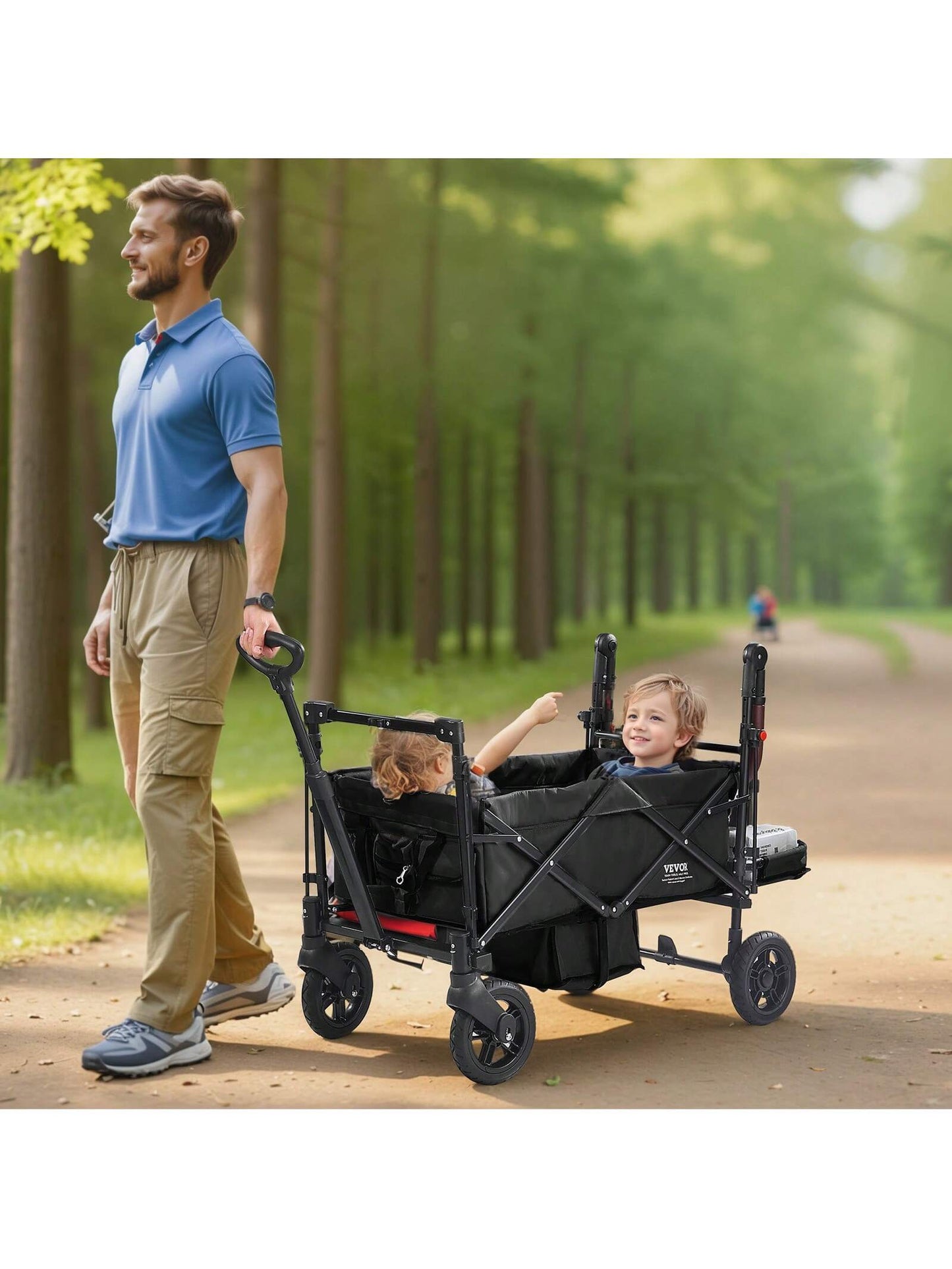 VEVOR Wagon Stroller for 2 Kids