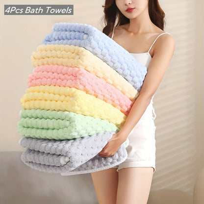 Waffle Woven Bath Towel