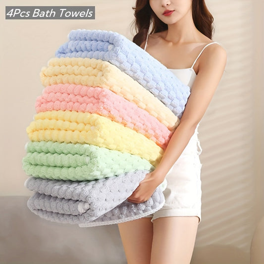 Waffle Woven Bath Towel