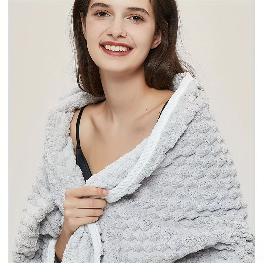 Waffle Woven Bath Towel