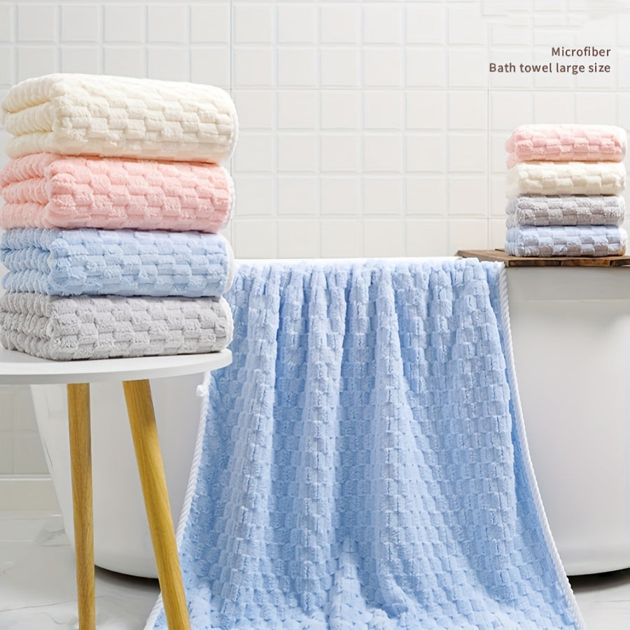 Waffle Woven Bath Towel