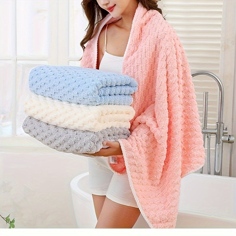 Waffle Woven Bath Towel