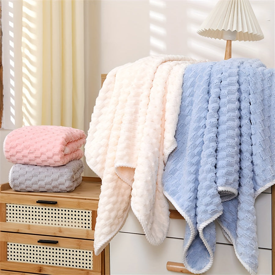 Waffle Woven Bath Towel