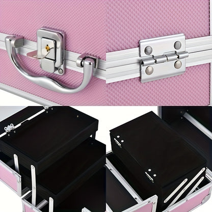 Professional Aluminum Alloy Makeup Case with Mirror