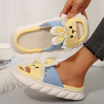 Women'sCute And Cozy Indoor Shoes Kawaii Rabbit Design Comfortable Slippers