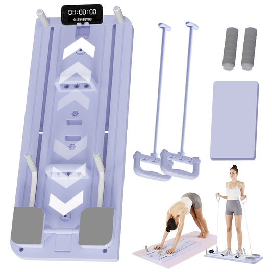 Workout Board - Must-Have Multi-functional Pilates Ab Trainer for Fat Burn, Muscle Toning & Core Strengthening, Lightweight, Foldable and Efficient.