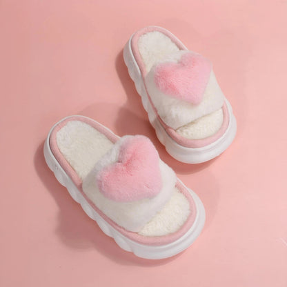 Women's Slippers Heart Shaped Slippers Women's Home Slippers