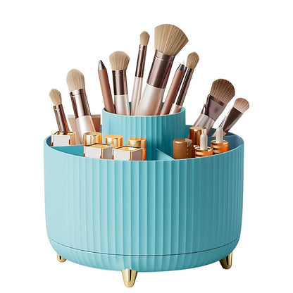 Makeup Brush Storage Box 360° Rotating Pen Holder Cup