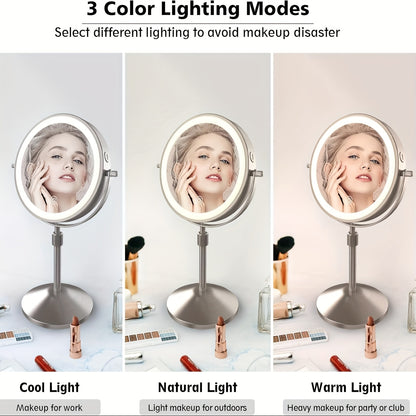 Makeup Mirror With Lights And Magnification