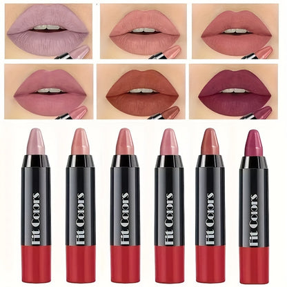 Matte Lipstick, Easy Coloring Lipliner, Durable Easy Coloring Moisturizing Lipstick