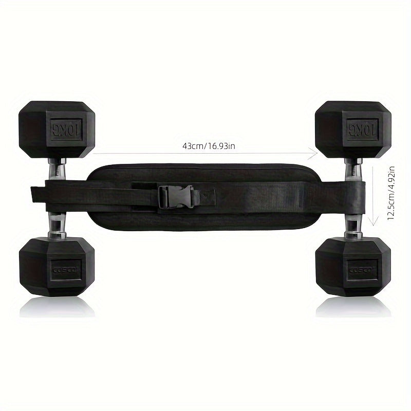 Adjustable weight belt for home workouts, kettlebell training and butt shaping with extra cushioning and adjustable resistance