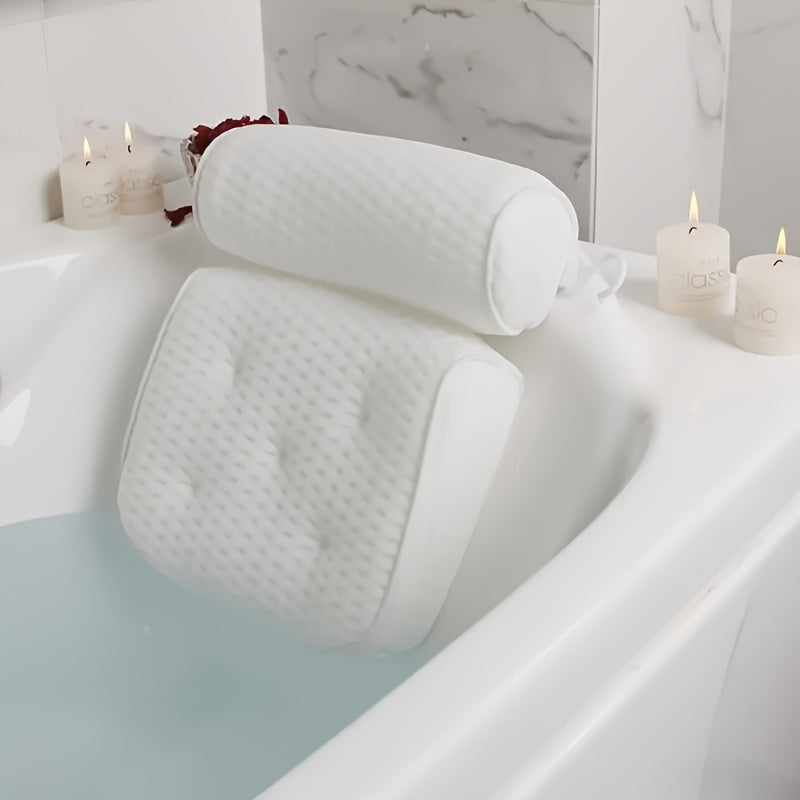 Luxurious Spa Bath Pillow with Anti-Slip Suction Cups