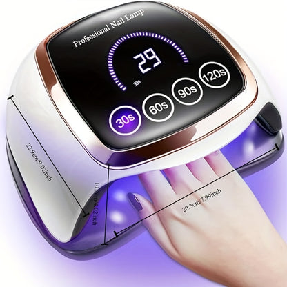 UV LED Nail Lamp, Nail Curing Lamps For Home & Salon, Led Nail Dryer For Gel Polish With Automatic Sensor/4 Timer Setting