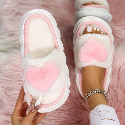 Women's Heart Slippers