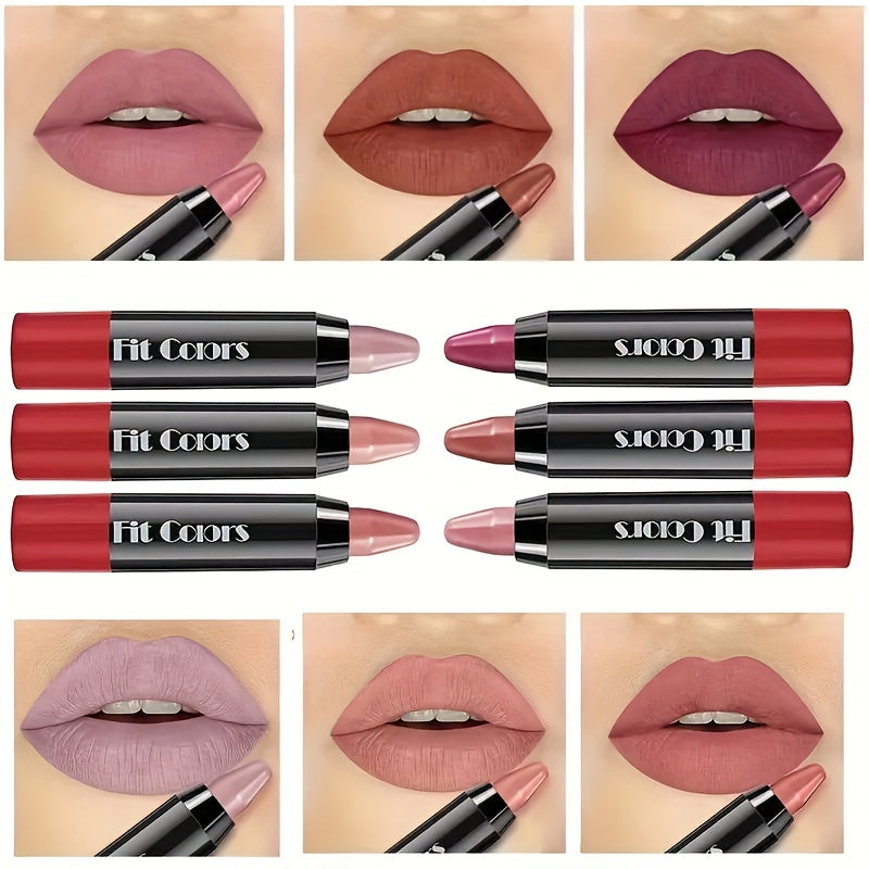 Matte Lipstick, Easy Coloring Lipliner, Durable Easy Coloring Moisturizing Lipstick