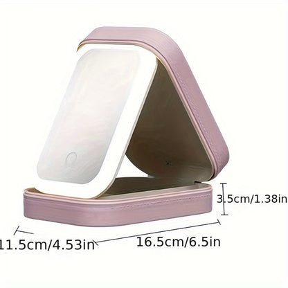 LED Jewelry Box, LED Makeup Mirror Jewelry Storage Box