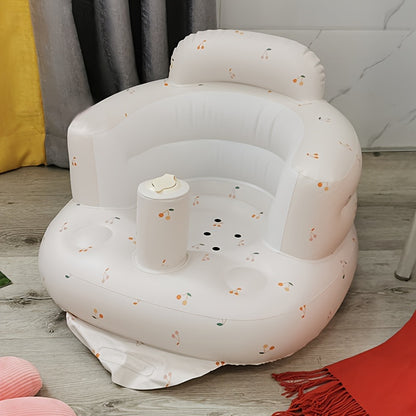 Inflatable babies Seat, Sit-Stand babies Floor Seat - Built-in Air Pump, Portable babies Seat, babies Tub Seat, Suitable for 3-36 Months