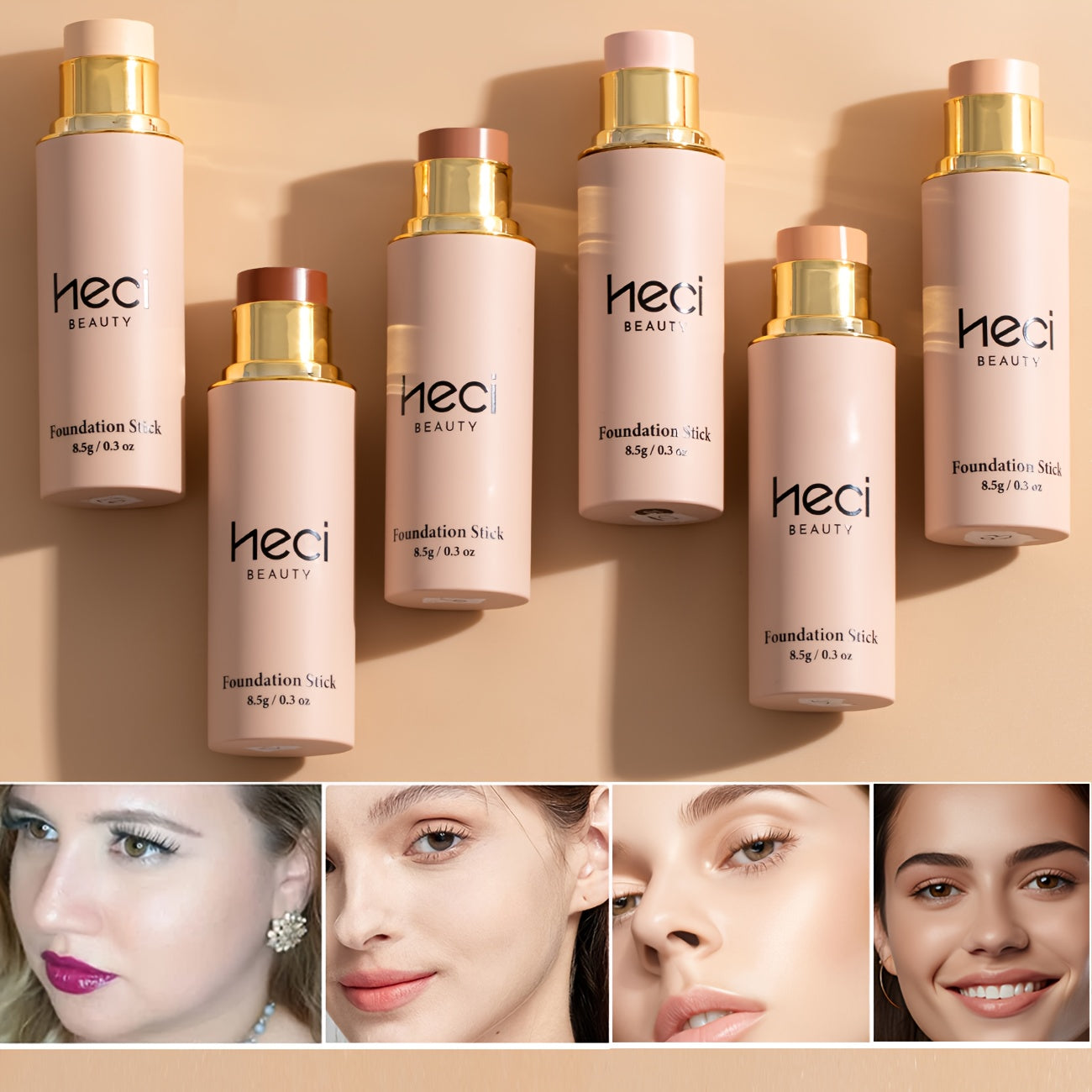 Full Coverage Foundation Makeup Ultra Blendable Creamy Formula for a Natural Shine Free Finish