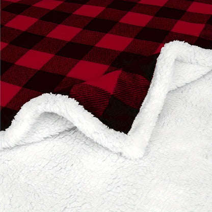 Sherpa Fleece Throw Blanket Twin Size - Thick And Warm Blanket For Winter, Warm Plush Fleece Reversible Blanket For Bed, Sofa, Couch, Camping And Travel