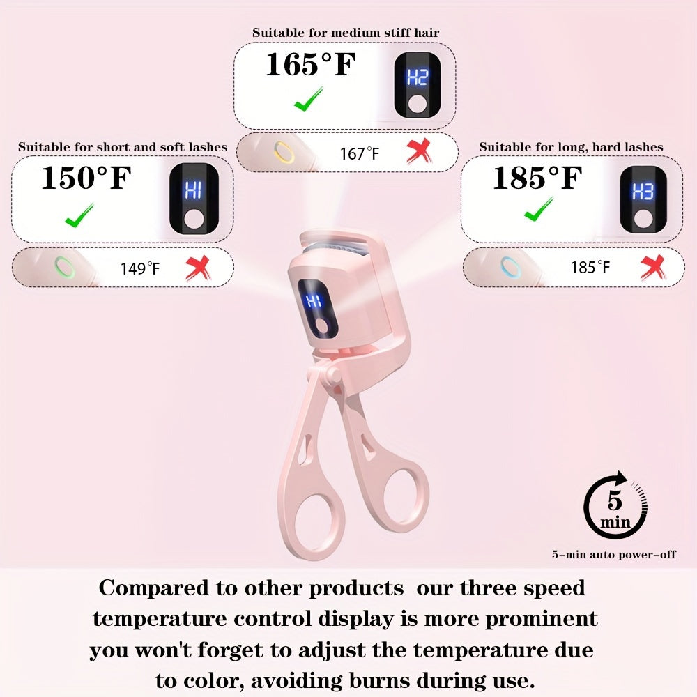 Heated Eyelash Curler with 3 Heating Mode