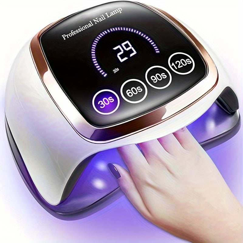 UV LED Nail Lamp, Nail Curing Lamps For Home & Salon, Led Nail Dryer For Gel Polish With Automatic Sensor/4 Timer Setting