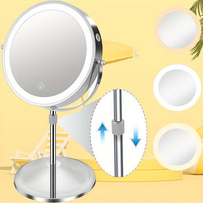 Makeup Mirror With Lights And Magnification