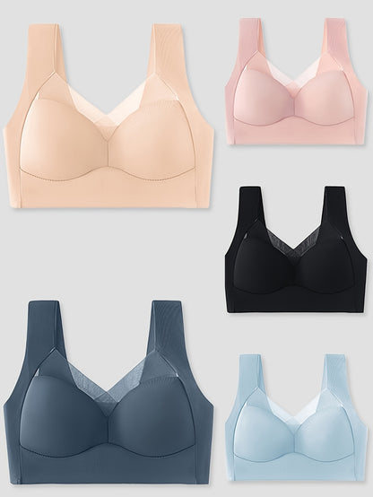 Women's V-Neck High Support Sports Bra