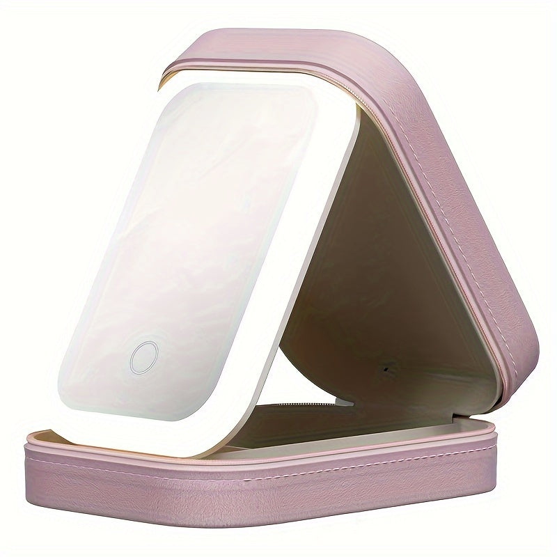 LED Jewelry Box, LED Makeup Mirror Jewelry Storage Box