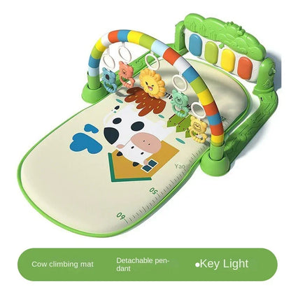 Baby Toy Interest Cultivation Fitness Stand Music Pedal Piano Cultivation Rhythm Sense 0-1 Year Old Newborn Baby Piano Game Pad