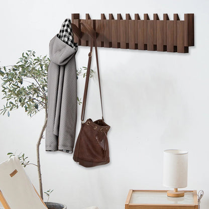 Walnut Coat Racks Wall Hanging Wall Entry Door Porch Hanging Coat Rack