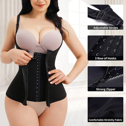 Waist Trainer Vest Slimming Corset for Weight Loss Body Shaper Sauna Suit Compression Shirt Belly Girdle Tops Shapewear