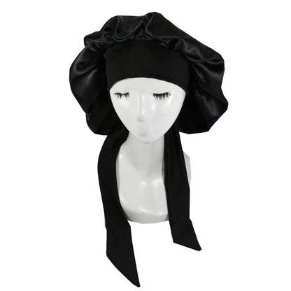 Women Satin Night Sleep Cap Hair Care Bonnet