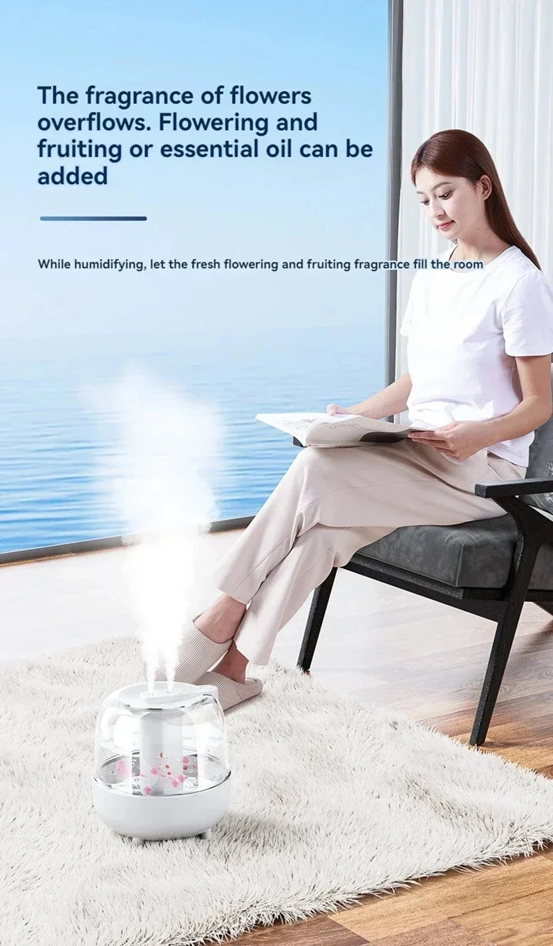 Xiaomi Desktop Humidifier 5L Large Capacity Intelligence Timing Dual Spray Night Light Humidifiers House Office Air Purification