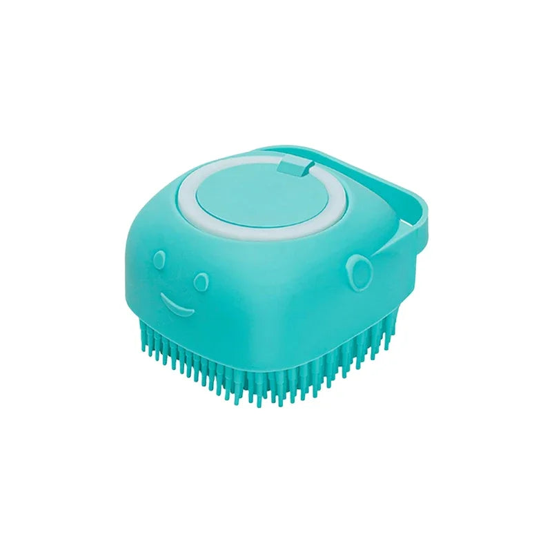 Pet Massage Brush Shampoo Dispenser