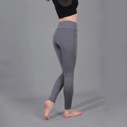 High Waist Legging Pockets Fitness Bottoms Running Sweatpants for Women Quick-Dry Sport Trousers Workout Yoga Pants 2023 NEW