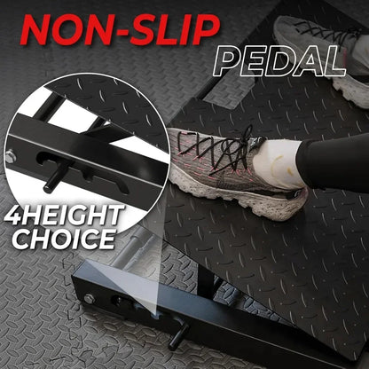 Hip Thrust Machine, 800LBS Plate-Loaded Glute Bridge Machine with Weight Holder, Butt Exercise Equipment, Adjustable Footboard