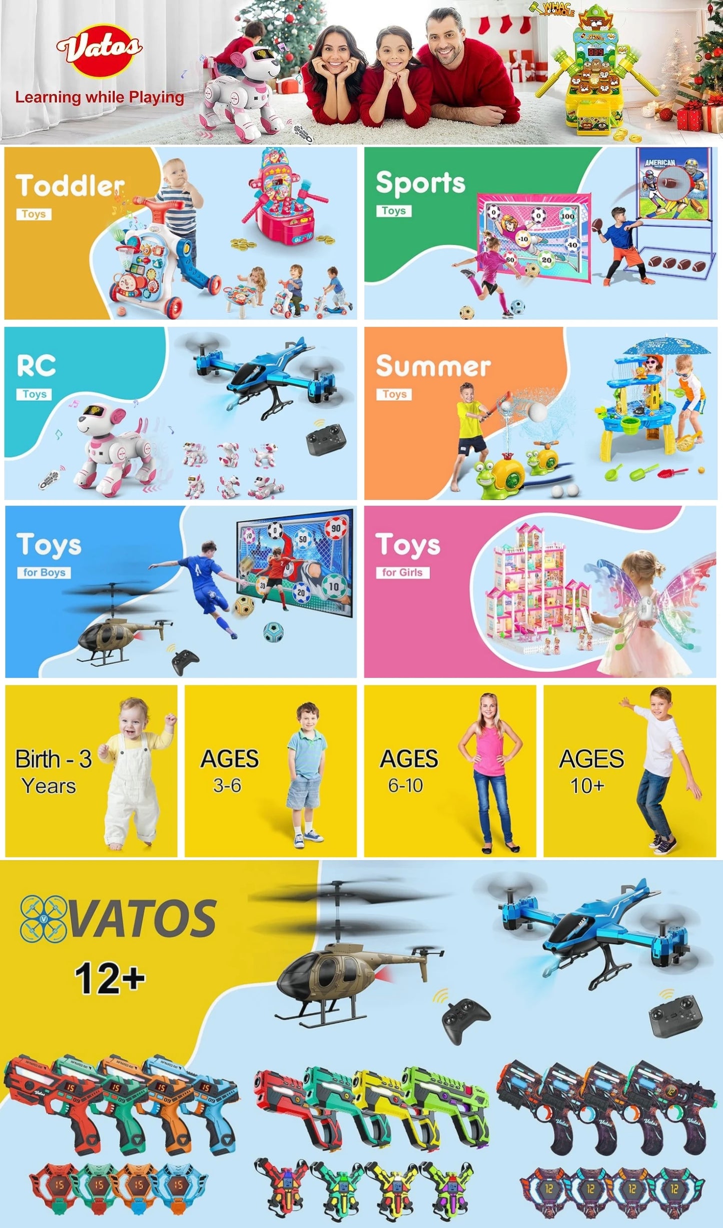 VATOS Baby Walker 5 in 1 Sit-to-Stand Learning Scooter Balance Bike Push Walker Table Toys with Music for Toddlers Infant Kids