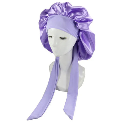 Women Satin Night Sleep Cap Hair Care Bonnet