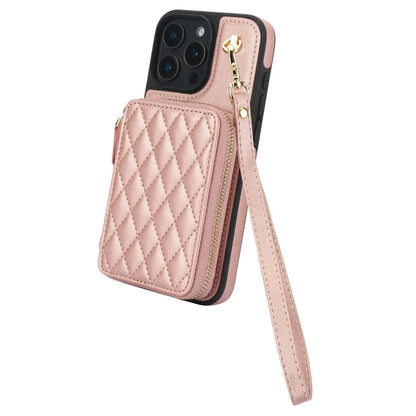 Leather Phone Case for IPhone 16, 15, 14 Plus 13, 12, and 11 Pro Max Crossbody Wrist Strap Zipper Wallet with Card Holder Cover