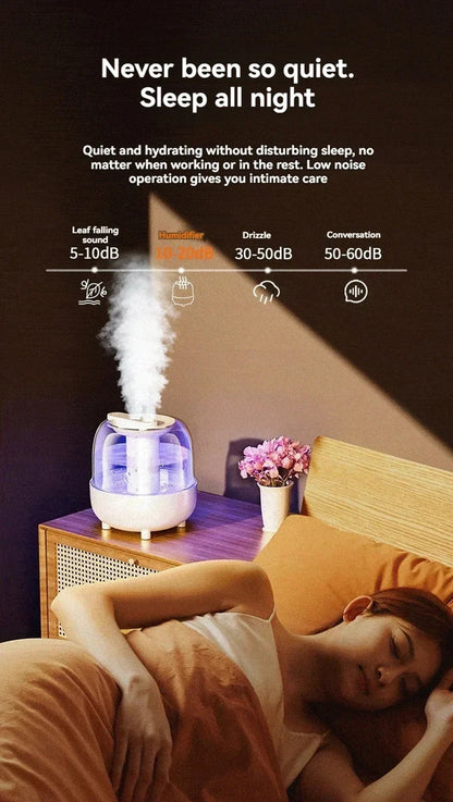 Xiaomi Desktop Humidifier 5L Large Capacity Intelligence Timing Dual Spray Night Light Humidifiers House Office Air Purification