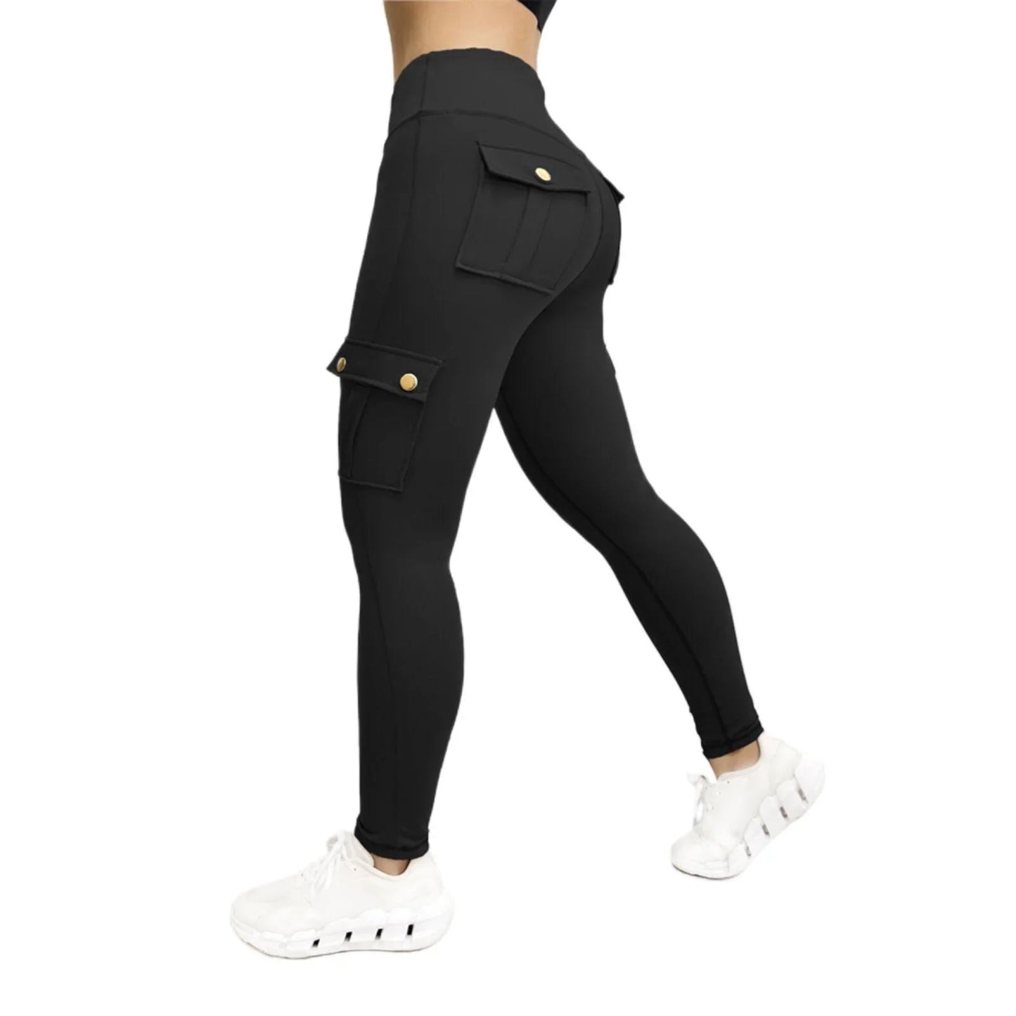 Pockets Gym Leggings Women High Waist Fashion Fitness Pants Skinny Stretch Outdoors Comfortable Sport  Leggings