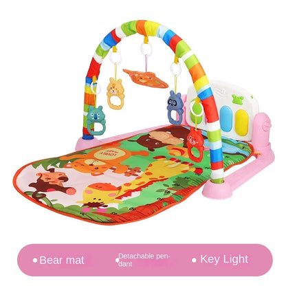 Baby Toy Interest Cultivation Fitness Stand Music Pedal Piano Cultivation Rhythm Sense 0-1 Year Old Newborn Baby Piano Game Pad