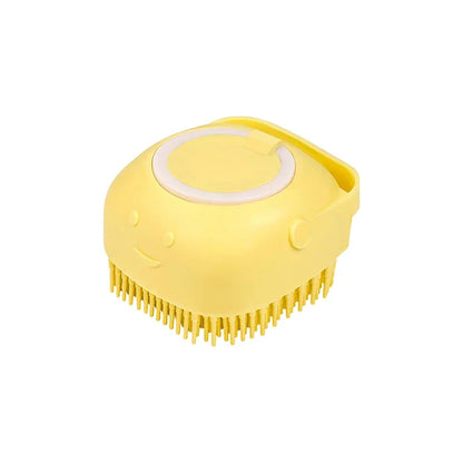 Pet Massage Brush Shampoo Dispenser