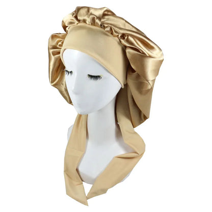 Women Satin Night Sleep Cap Hair Care Bonnet